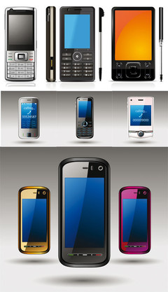 手机矢量素材 现代科技数码产品的视觉宝藏